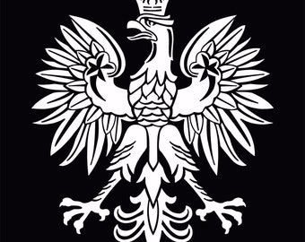 Eagle symbool embleem vinyl sticker sticker (Orzeł Polski) voor raam, auto, bestelwagen, vrachtwagen, laptop, enz