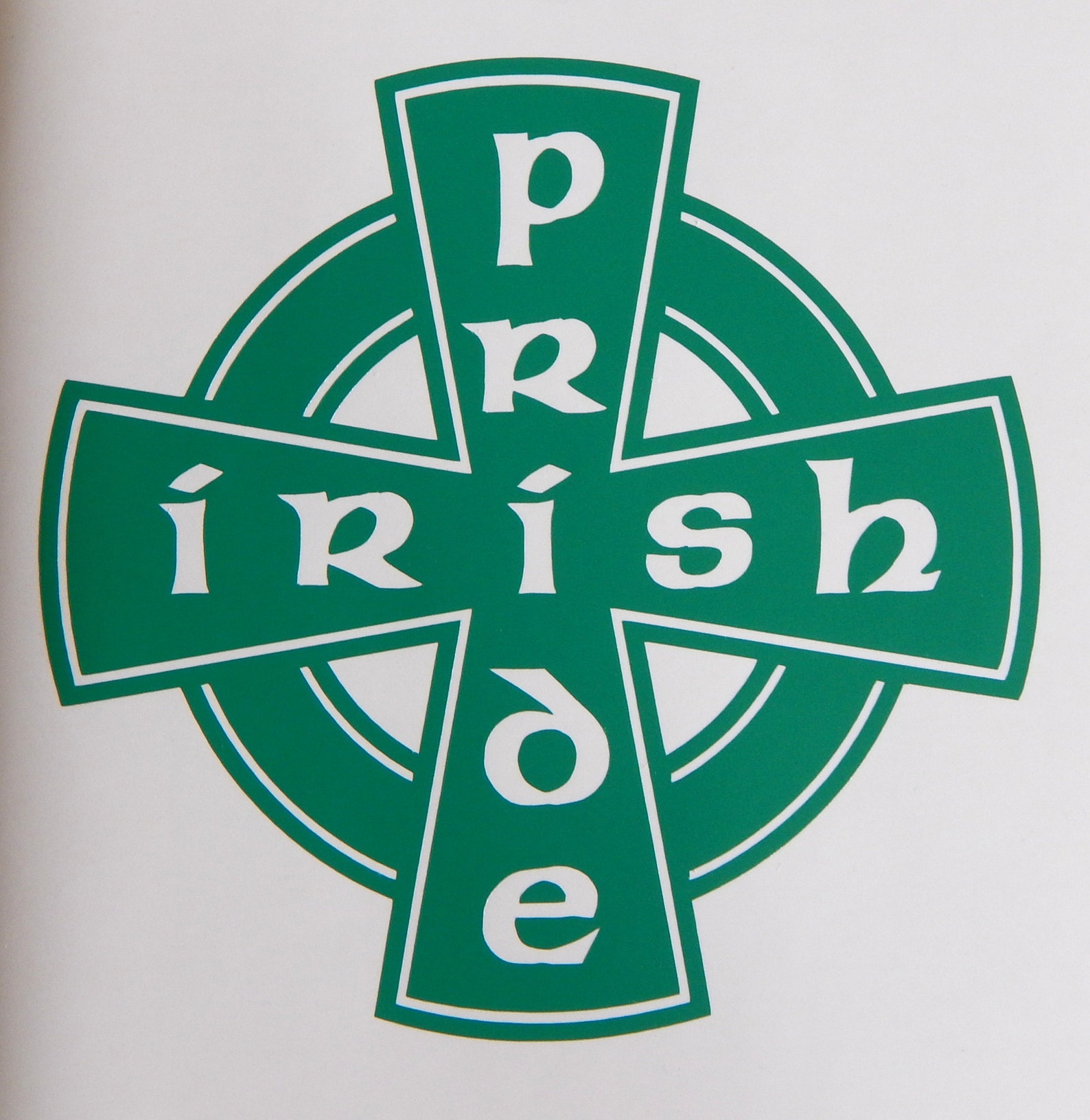 Irish Pride Celtic Cross Vinyl Decal Sticker Etsy