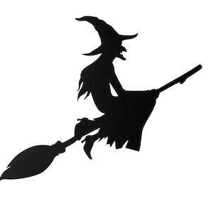 Witch Decal,Halloween Vinyl Decal Sticker for window,cat,truck,van,etc.