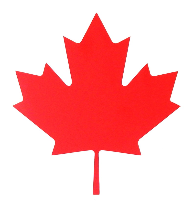 Maple Leaf Canadian Symbol Vinyl Decal Sticker for window,car,truck,laptop,etc. image 1