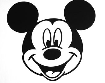 Mickey Mouse Face Disney Inspired Car Body Window Bumper Vinyl Decal Sticker