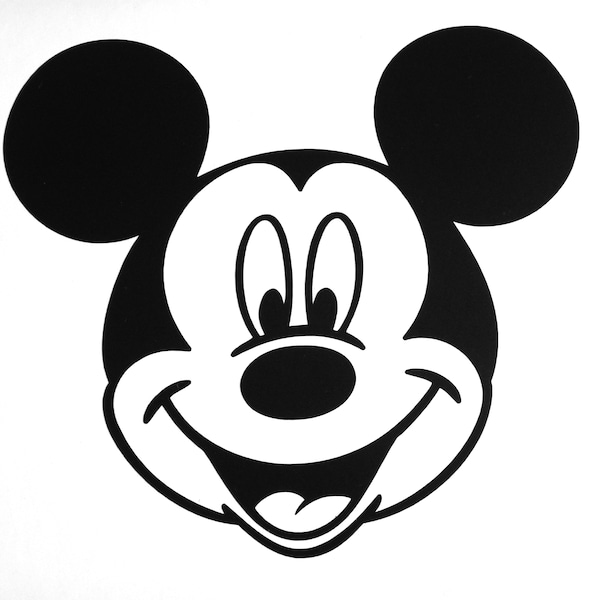 Mickey Mouse Face Disney Geïnspireerd Auto Body Window Bumper Vinyl Decal Sticker