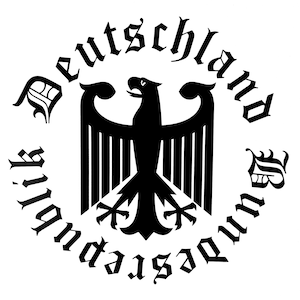 German Eagle Bundesrepublik Deutschland Vinyl Decal Sticker for window,car,van,truck,laptop,etc.