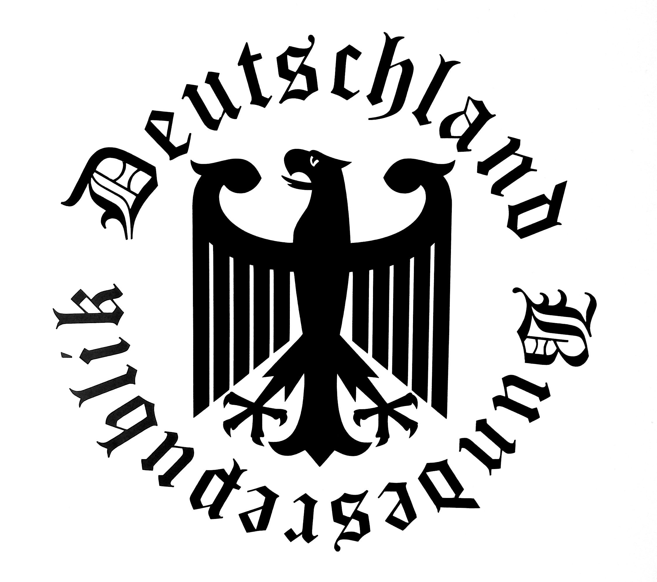 German Eagle Bundesrepublik Deutschland Vinyl Decal Sticker for Window