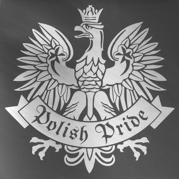 Polish Pride Eagle Symbol Emblem Vinyl Decal Sticker(Orzeł Polski)