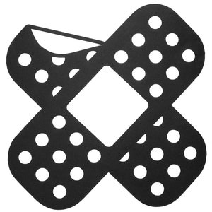 Band Aid Crossed Vinyl Decal Sticker for car,truck,window,laptop,etc.