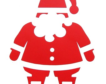 Weihnachtsmann-Vinyl-Aufkleber-Aufkleber, Weihnachtsaufkleber für Fenster, Auto, Lieferwagen, LKW, Laptop, etc.