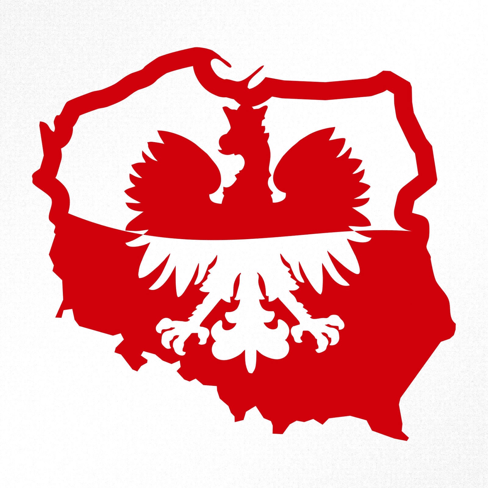 Poolse Eagle kaart vlag Polen Polska auto carrosserie venster bumper vinyl sticker sticker