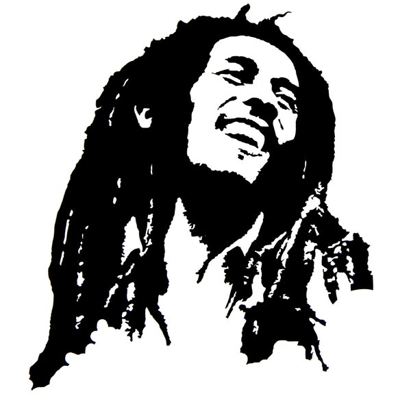 Bob Marley Portrait Vinyl Aufkleber für Auto,LKW,Fenster,Laptop,etc.
