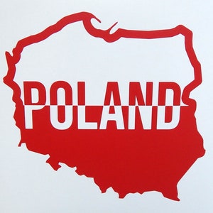 Polen Karte Flagge Vinyl Aufkleber Aufkleber für Auto,LKW,Fenster,etc.