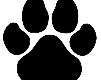 Hond/kat Paw Print Carrosserie Raam Bumper Vinyloverdrukplaatjesticker