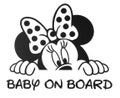 Baby On Board Minnie Mouse Disney Inspired Vinyl Decal Sticker for window,car,truck,camper,etc. product logo