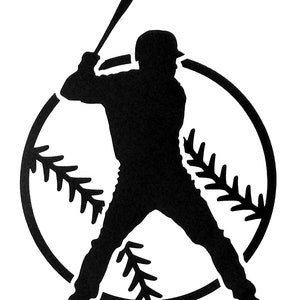 Baseball Spieler Mit Ball Vinyl Aufkleber Aufkleber für Fenster,Auto,LKW,Van,Laptop,etc.