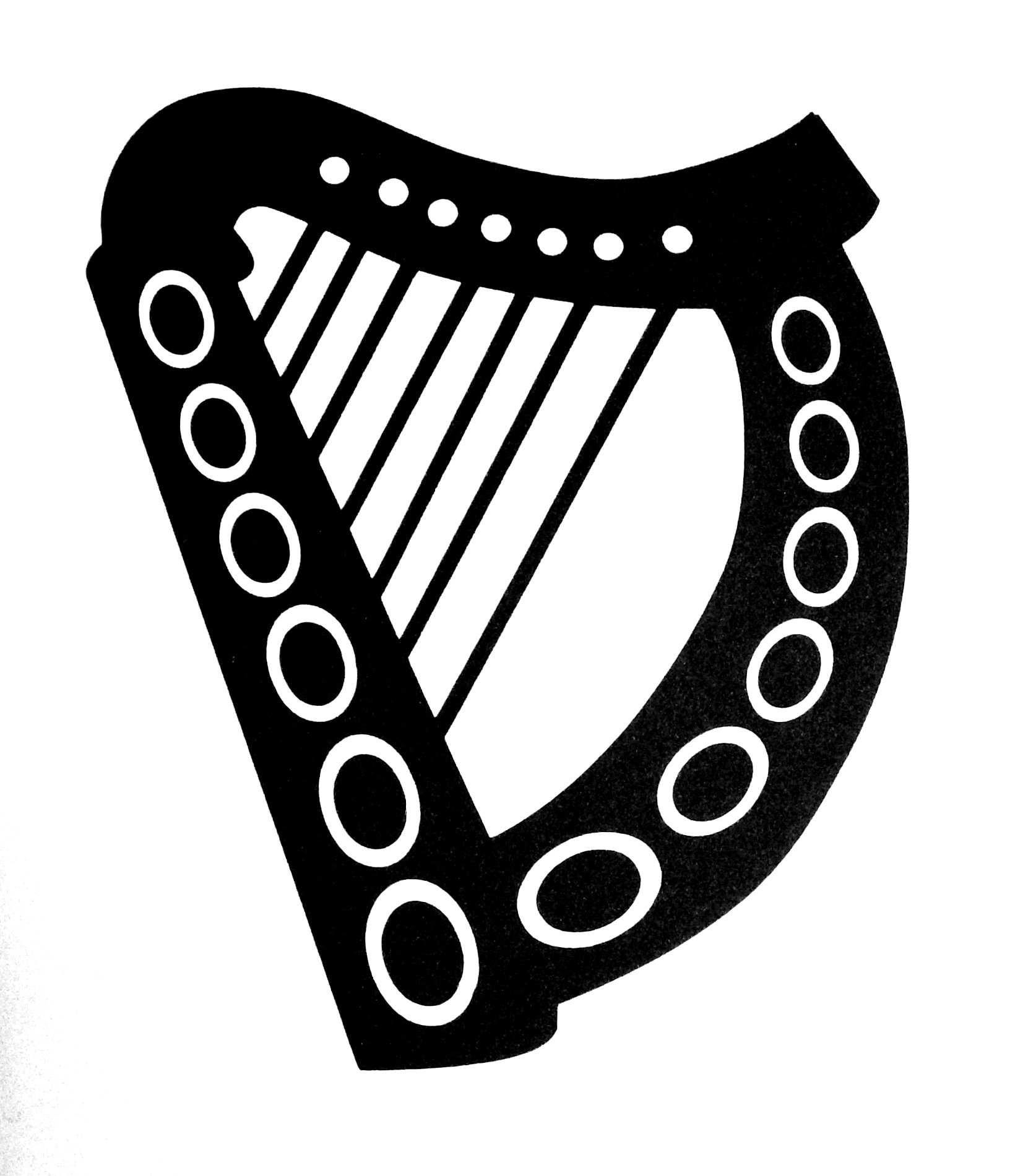 Irish Harp Vinyl Decal Sticker for Car,truck,window,laptop,etc. Etsy