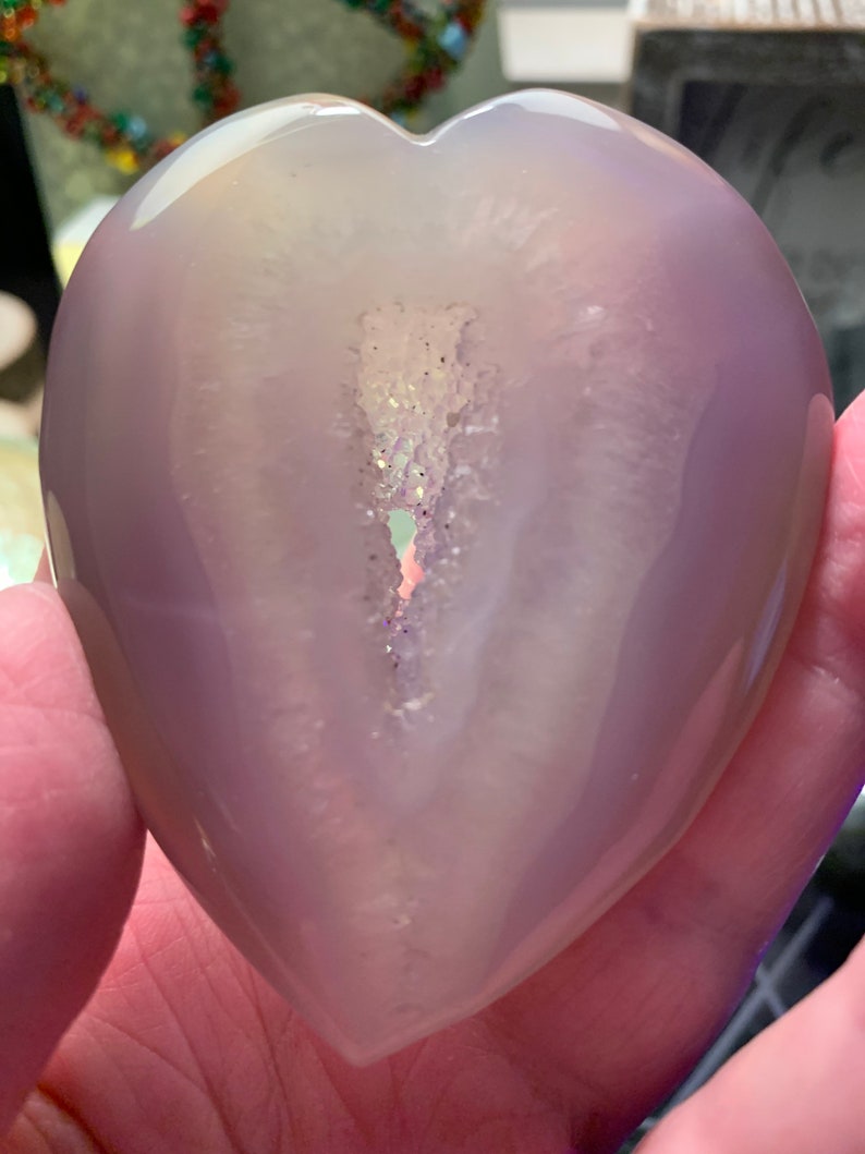 2.8\u201d Aura Druzy Heart