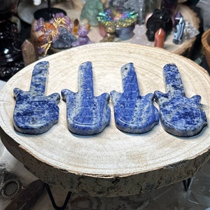 Sodalite Guitar Carving. 5.0”