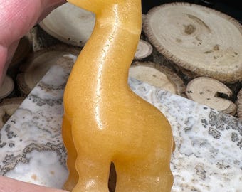 Yellow Calcite Giraffe