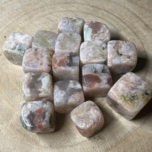 Flower Agate Cube