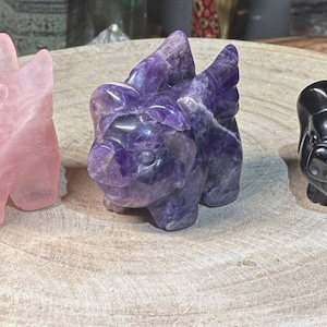 Gemstone Flying Pigs.   2.2”