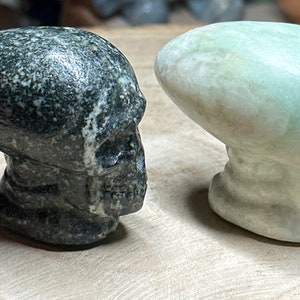 Alien Head Carving.  2.3”x 2.1”