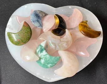 Mini Gemstone Moons. 1&quot;
