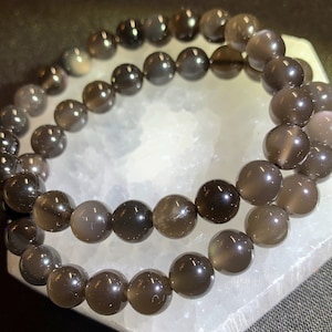 Silver Sheen Obsidian Bracelets. 5 6mm and 4 8mm