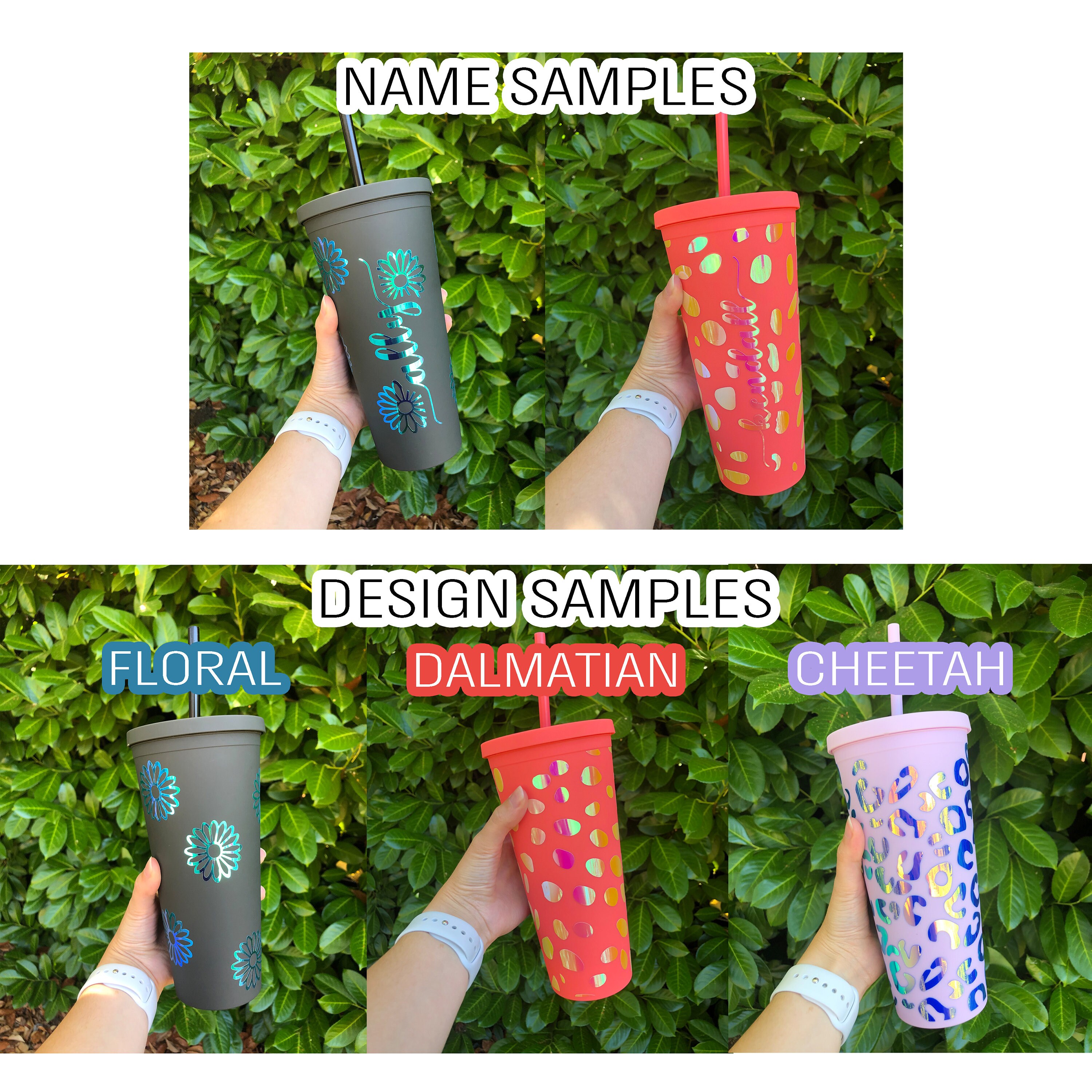 Matte Black Travel Tumbler Custom Name Tumbler Cursive Etsy