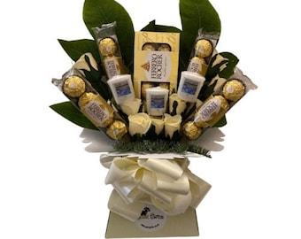 Large Ferrero Rocher & Yankee Candle Silk Bouquet