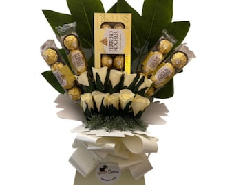 Large Ferrero Rocher & Yankee Candle Silk Bouquet