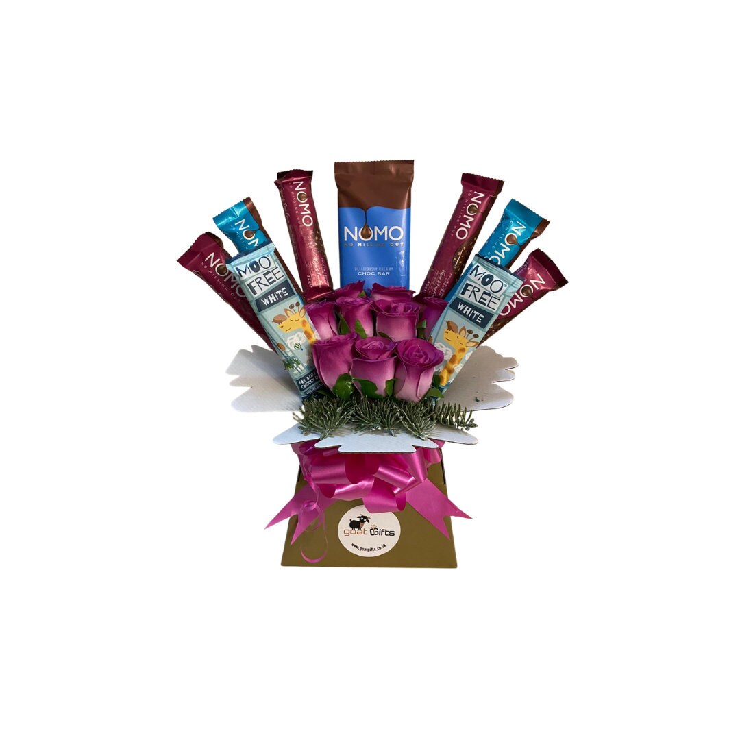 Vegan & Free From Nomo and Moo Free Chocolate Silk Bouquet - Etsy