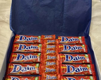Daim sweets chocolate hamper box gift - PERSONALISED SWEET TREAT