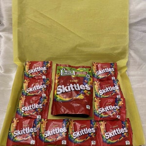 Skittles Sweets chocolate hamper box gift - PERSONALISED SWEET TREAT