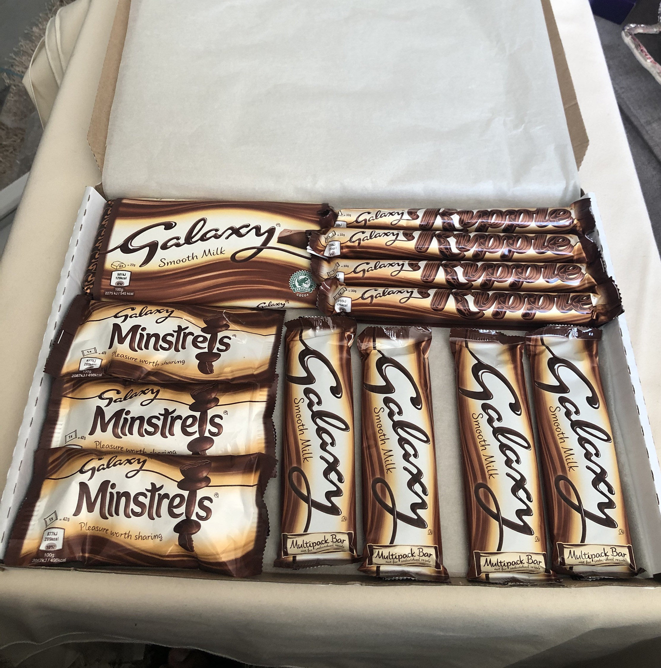 Galaxy Chocolate Hamper Box Gift Personalised Sweet Treat Etsy