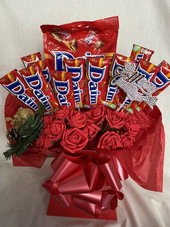 Red And Blue Roses Chocolate