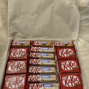 Kitkat Chunky 4-Bar Sweets chocolate hamper box gift - PERSONALISED SWEET TREAT
