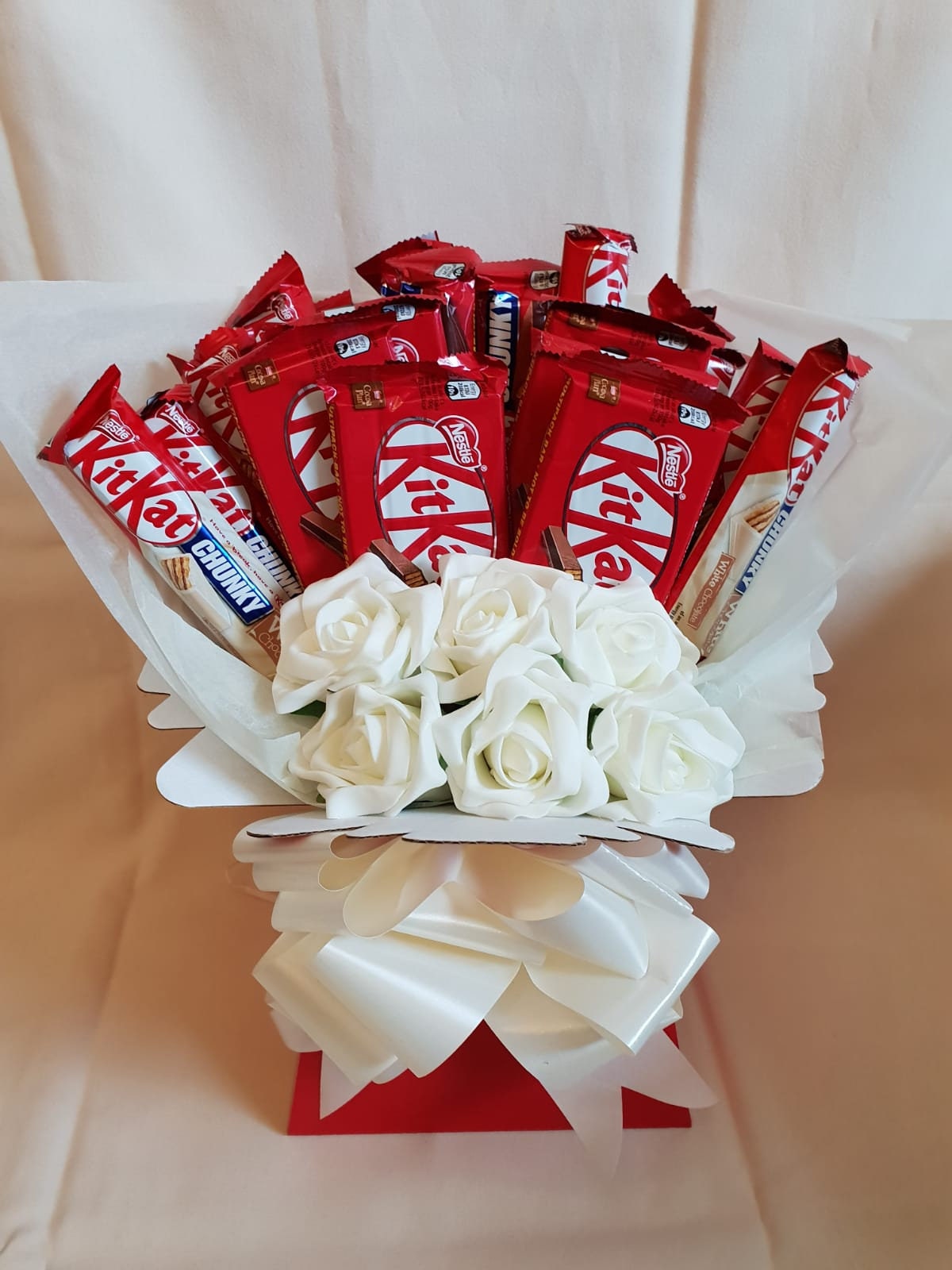 Deluxe Large Kitkat Chunky Flower Explosion Bouquet Gift Etsy UK