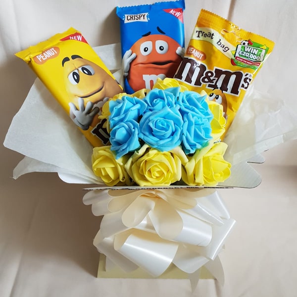 Deluxe Large M&Ms Milk Chocolate Peanut Explosion Bouquet Gift