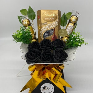 Chocolate Bouquet Eid Ramadan Mubarak Ferrero Rocher Lindt Lindor Stunning Flowers Hamper Gift