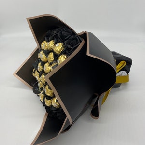 Eid Ferrero Rocher Chocolate & Flowers Hand-Tied Bouquet Ramadan Gift. image 1