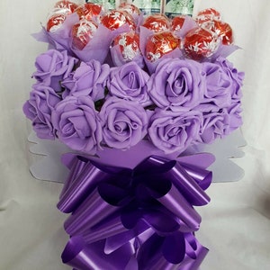 Deluxe Large Yankee Candle Lindt Lindor Chocolate Flower Bouquet Gift