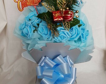 Deluxe Christmas Large Yankee Candle Lindt Lindor Chocolate Flower Bouquet Gift