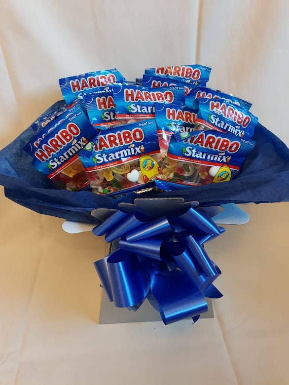 Exploding Haribo Deluxe Large Haribo Blue Sweet Explosion Bouquet Gift | Etsy