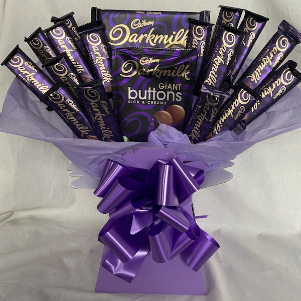 Deluxe große Cadbury Darkmilk Explosion Schokolade Bouquet Geschenk