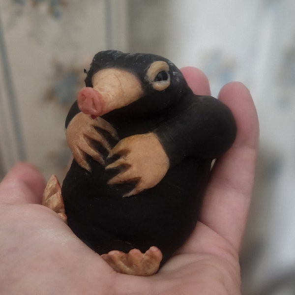 Niffler inspired Silicone puggle , baby echidna puggle " puggly wuggly"  made to order!
