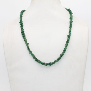 AAA Quality Natural Garnet/Amethyst/Apatite/Green Jade Chip stone Beaded Necklace, Party Wear Necklace, Chip Stone Necklace,18 Inch Necklace