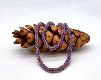 Natural Amethyst Gemstone Beaded Rope Fancy Shape Necklace,Amethyst Fancy Shape Handmade Beaded 26 Inch Necklace Without Clasp