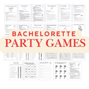 Ultimate Hen Do/Bachelorette Game Pack -Digital Download -  Fun for the Whole Bridal Party!
