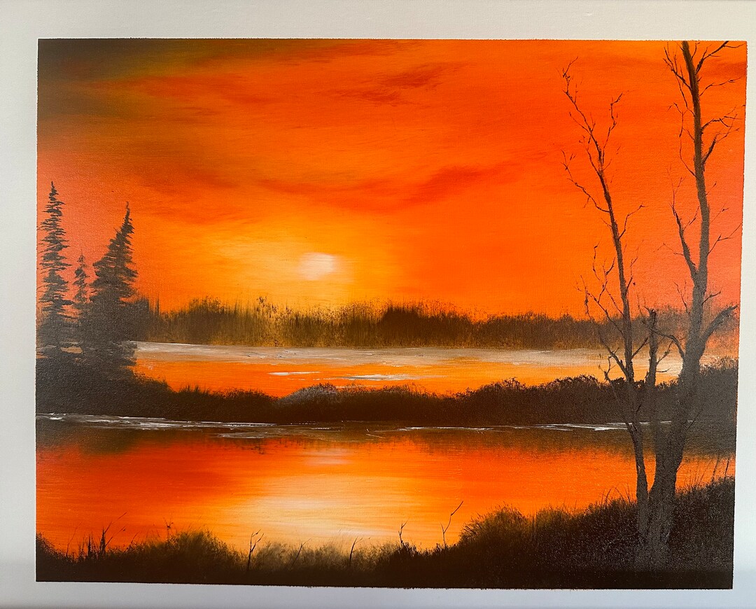 Sunset 12 Oil Painting on Canvas - Etsy UK