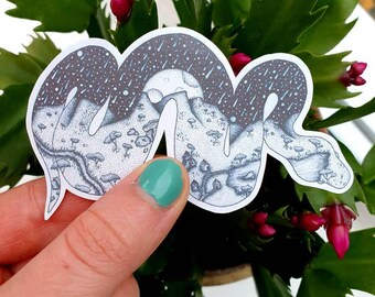 ボールパイソンステッカー4枚パック、ボールパイソンデカール、ボールパイソンアート、ボールパイソン装飾、ヘビステッカーパック、ボールパイソンギフト、爬虫類ギフト