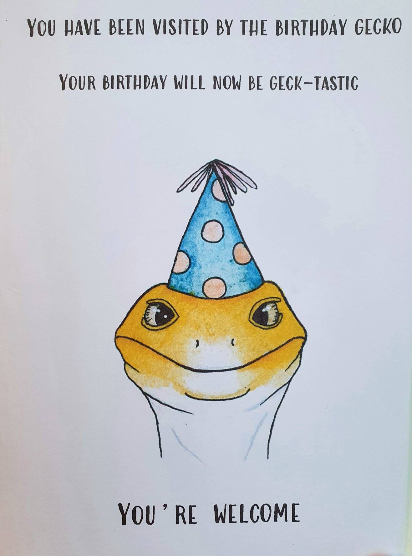 Leopard Gecko Birthday Card Leopard Gecko Gifts Leopard | Etsy UK